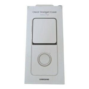 K1-U Samsung Clear Gadget Case for Galaxy Z Flip5 - Missing Protective Adhesive